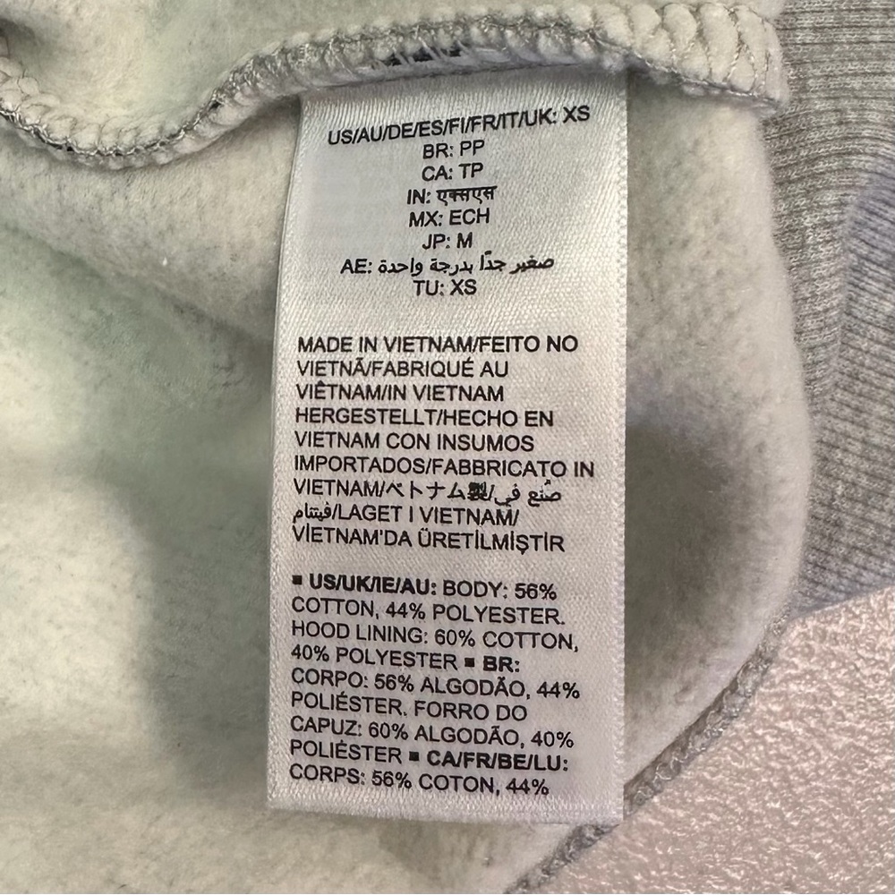 Disney Amazon Essentials Minnie Mouse Pullover Hoodie Gray Women XS - Picture 7 of 7